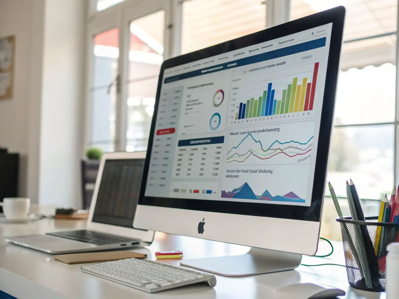A data analytics dashboard displaying key performance indicators (KPIs) and insights for a successful digital marketing campaign.